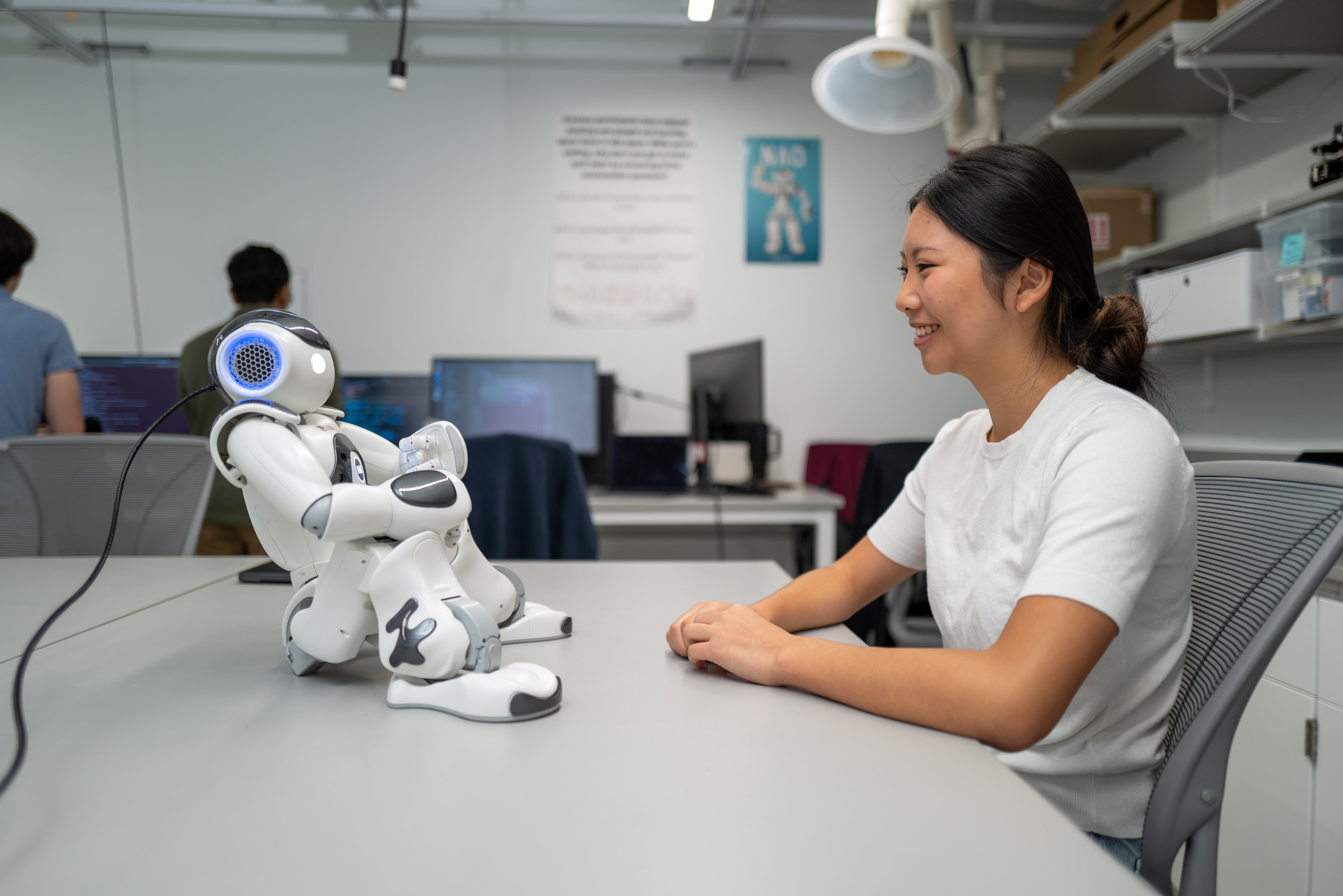 Talking to a Nao humanoid robot